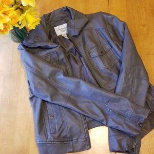 Non-leather leather jacket